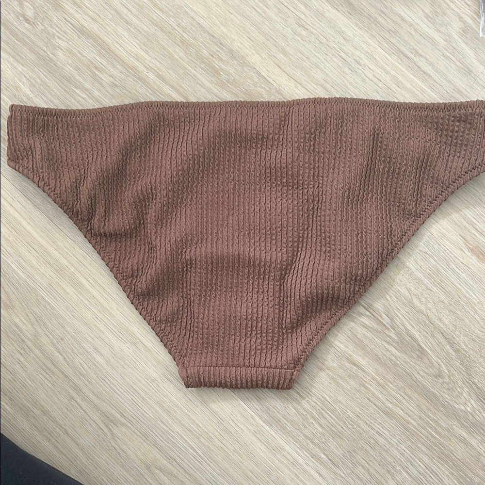 Brown Textured Bikini Set - Picture 2 of 3